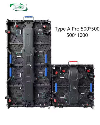 Type A Pro P3.91 Outdoor Rental LED Display Curve Cabinet 500x500 / 500x1000 With Two Locks