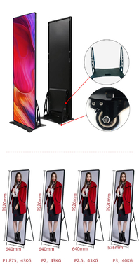 1500nits Poster LED Display Refresh Rate 1920Hz/3840Hz With WiFi USB