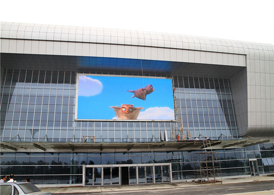 Supermarkets P10 32*16 9500K Outdoor Fixed LED Display