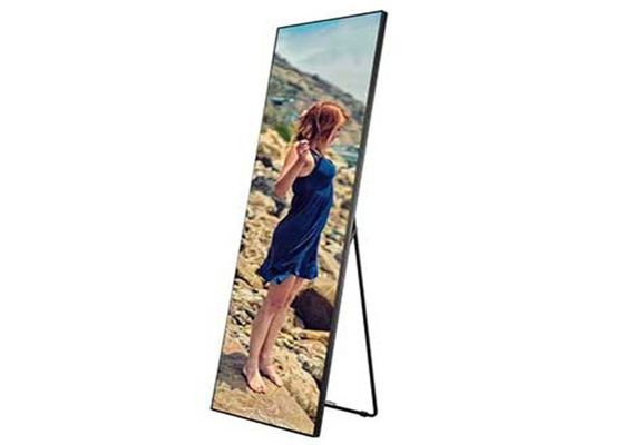 Light Weight Slim P2.5mm Advertising LED Poster Display For 4S Shop/ Airports Easy Control 480*1920mm