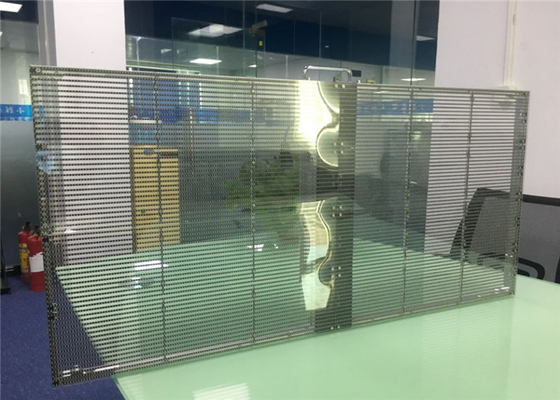 Commercial Center Transparent Glass LED Display Easy Transportation For Touring Shows