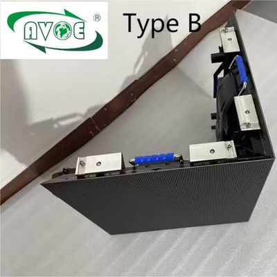 Ekran LED do wynajmu zewnętrznego typu B P2.976 SMD1415, wyświetlacz kostkowy, zakrzywione szafy