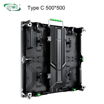 Type C P2.976  Indoor Rental LED Display 500x500mm / 500x1000 Corner Protetctor Cabinet