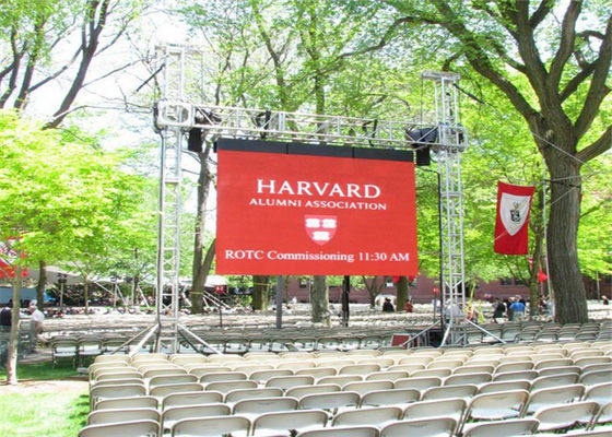 Super Wide Angle P3.91 Outdoor Rental LED Display 500*500mm cabinet For Bus Stations 1920Hz