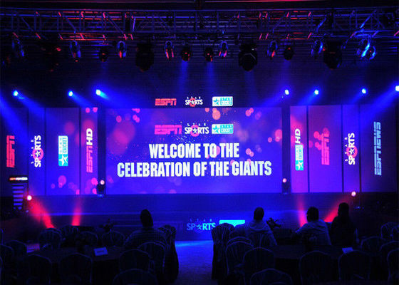 P4.81mm Ultra Thin Indoor Rental LED Display Support All Media Format IP31 Protection Level
